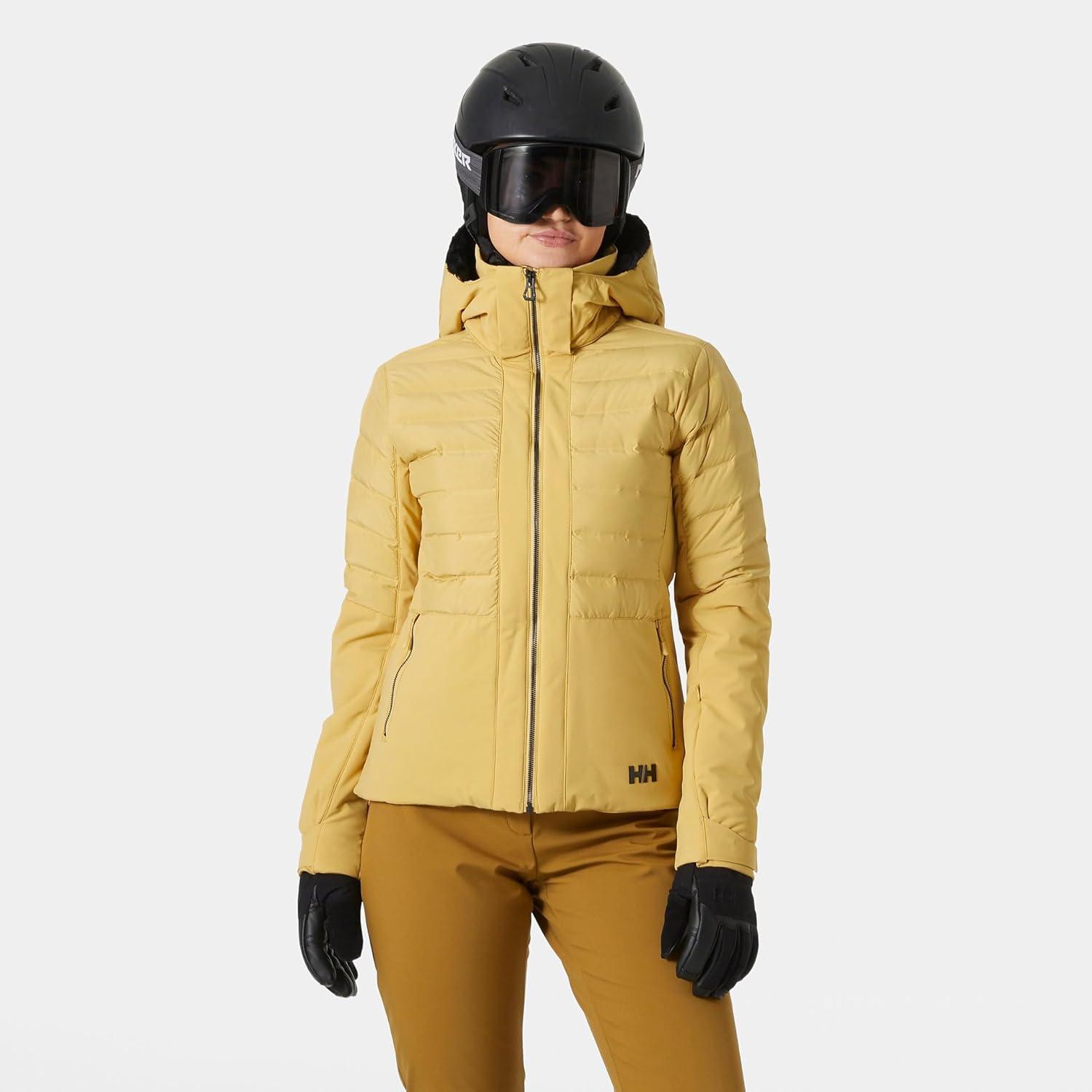 imageHellyHansen Avanti Jacket for Women Waterproof Insulated Skiing Jacket Perfect Winter Coat for Outdoor Activities389 Sand