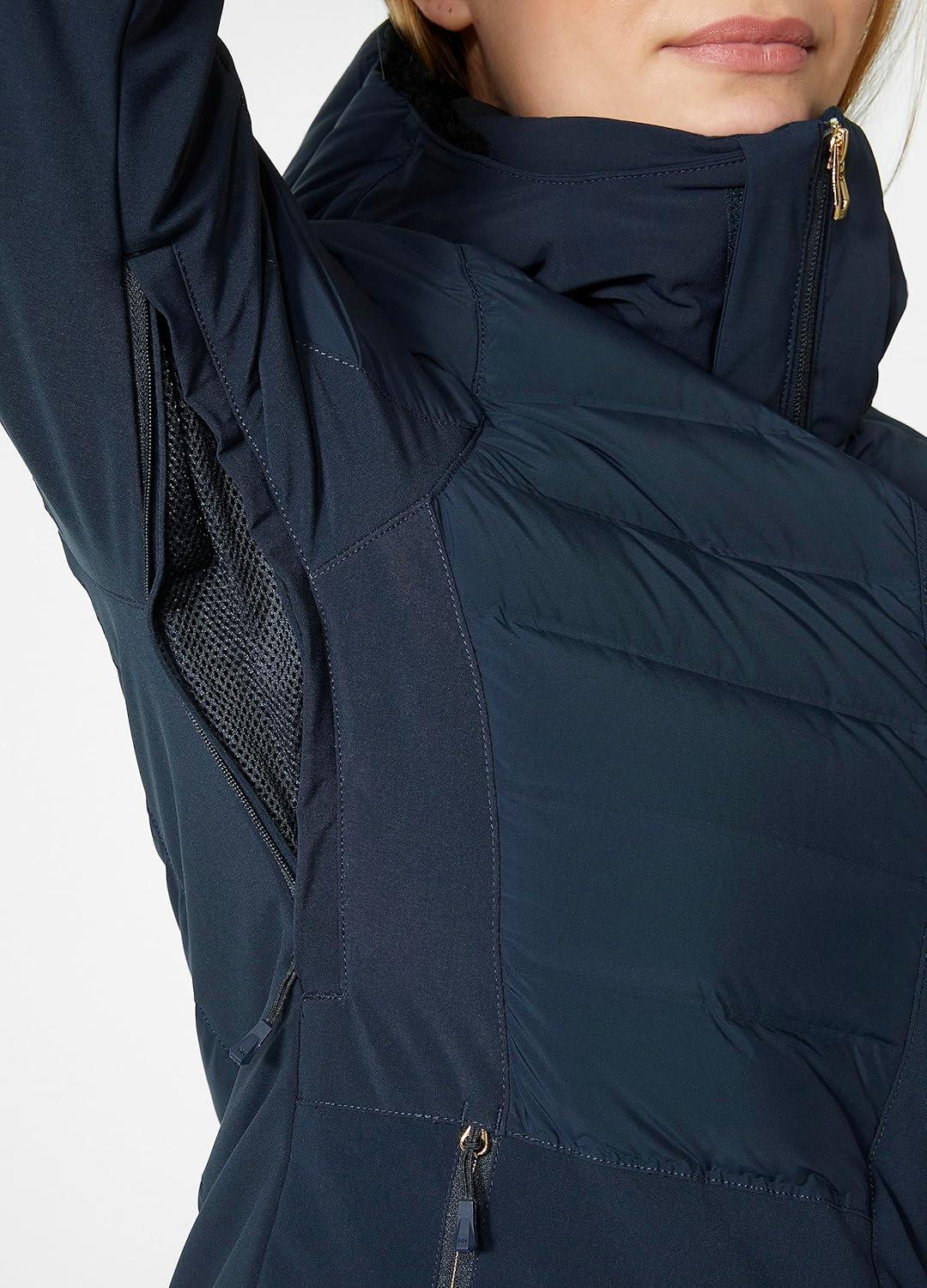 imageHellyHansen Avanti Jacket for Women Waterproof Insulated Skiing Jacket Perfect Winter Coat for Outdoor Activities599 Navy