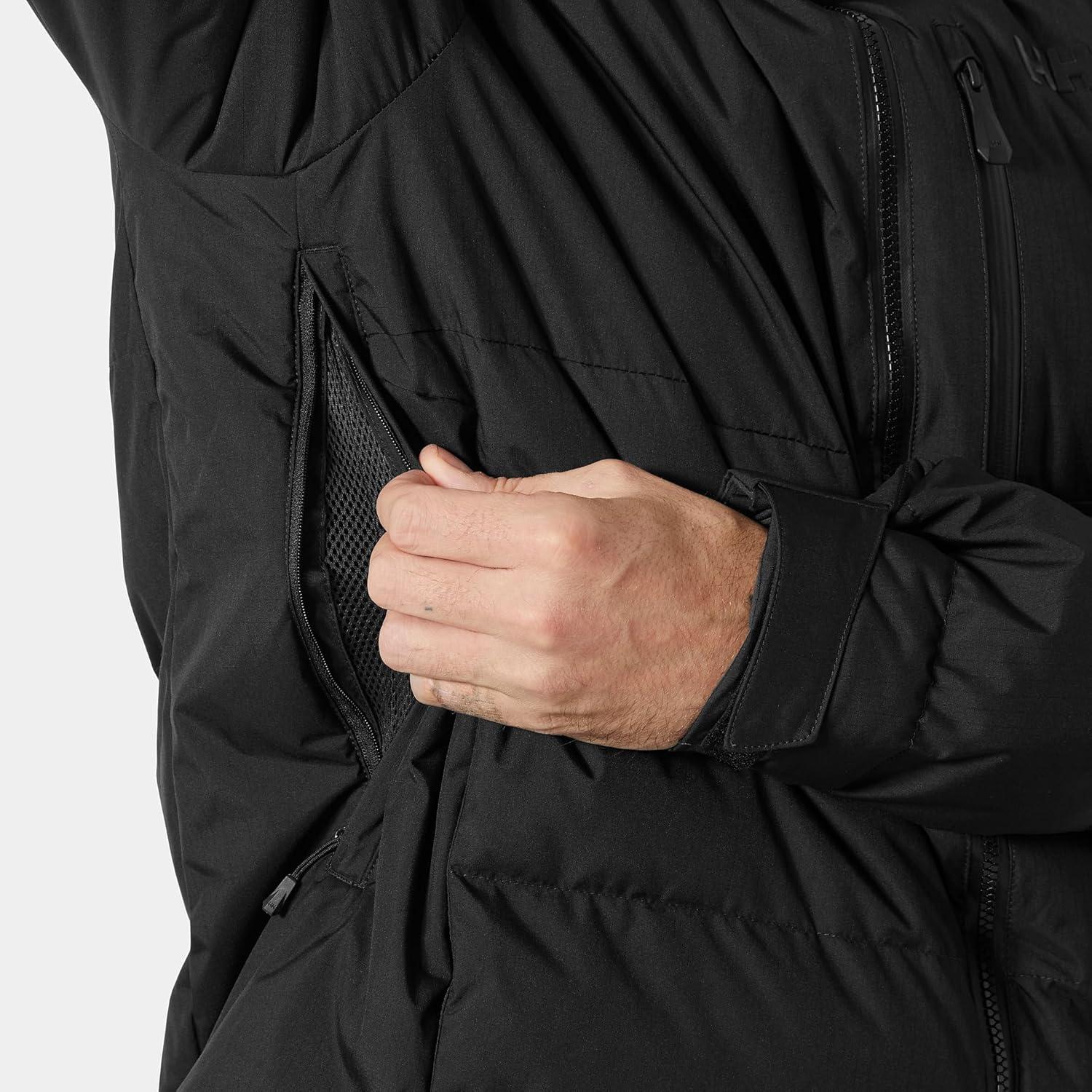 imageHellyHansen KVITFJELL Race Puffy Jacket Mens Warm Protective AthleticInsulated Ski Coat990 Black