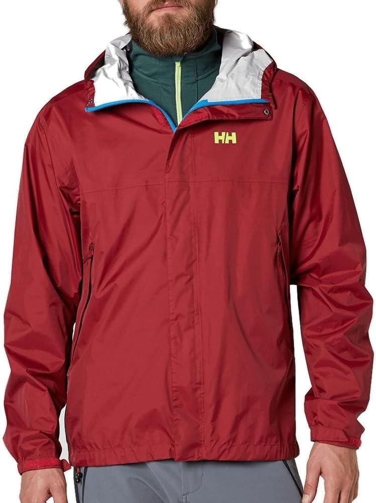imageHellyHansen Mens Loke Waterproof Windproof Breathable Adventure Hiking Rain Jacket with Hood149 Syrah