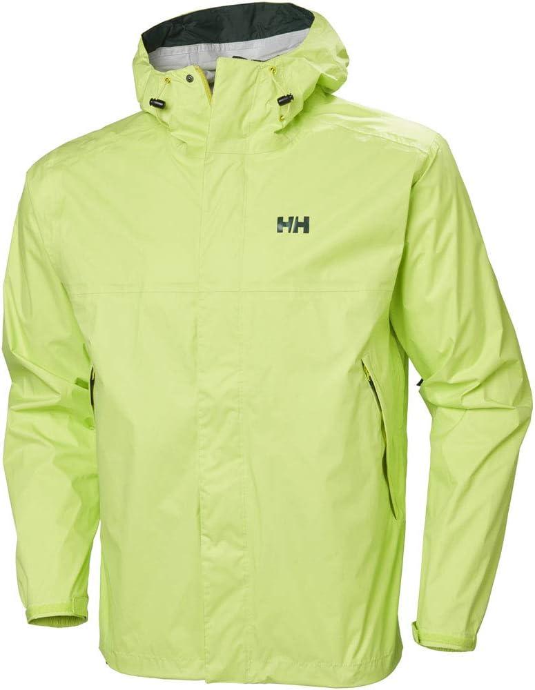imageHellyHansen Mens Loke Waterproof Windproof Breathable Adventure Hiking Rain Jacket with Hood395 Sharp Green