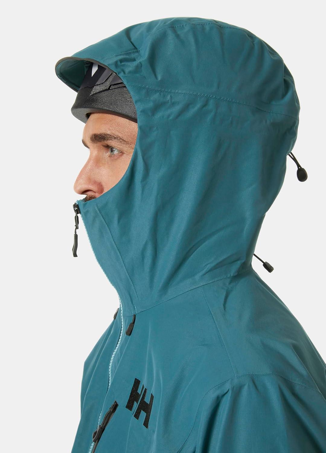 imageHellyHansen Odin 9 Worlds 30 Shell Jacket Mens Waterproof Windproof Breathable Helmet Compatible Recycled Material454 Dark Creek