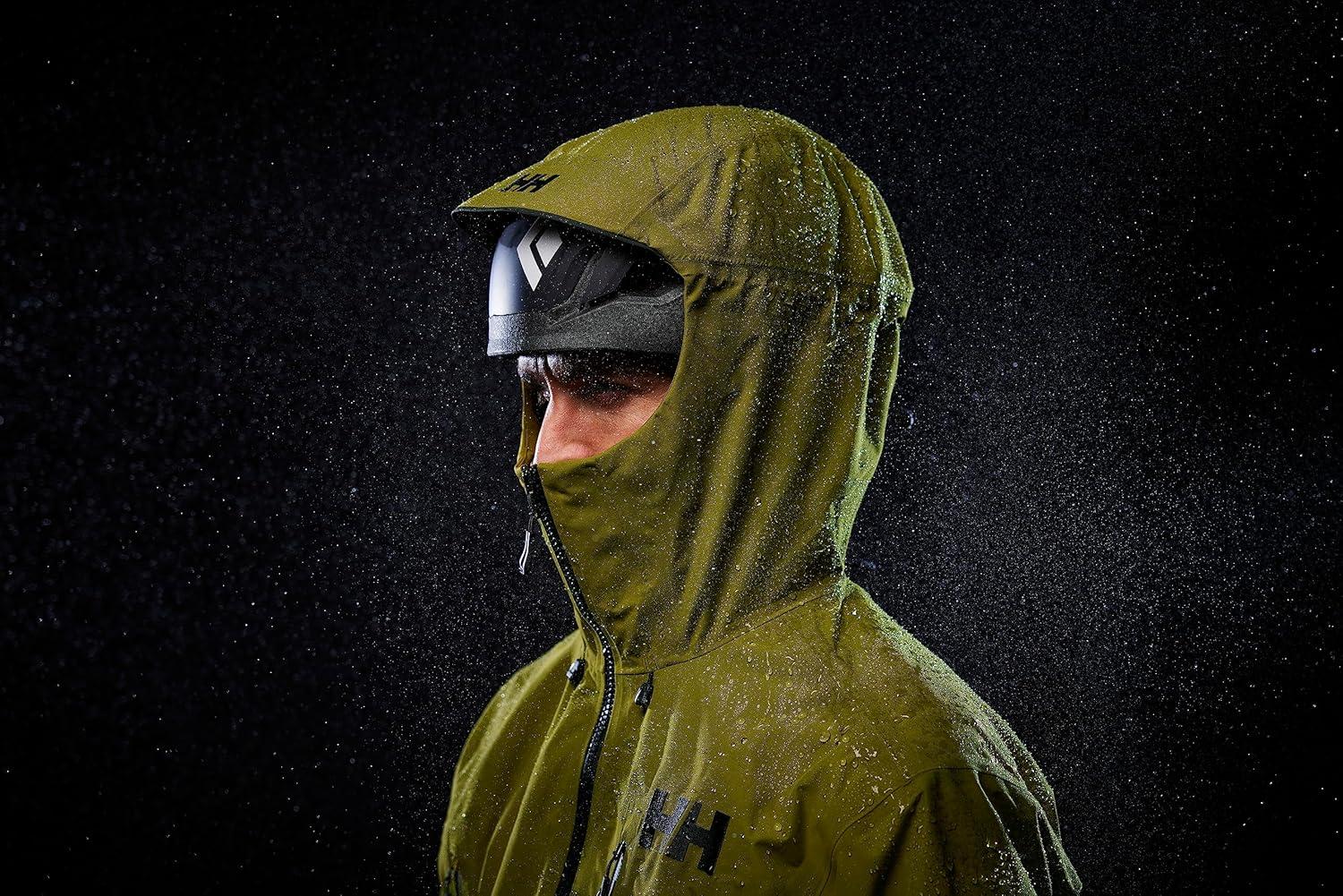 imageHellyHansen Odin 9 Worlds 30 Shell Jacket Mens Waterproof Windproof Breathable Helmet Compatible Recycled Material461 Olive Green