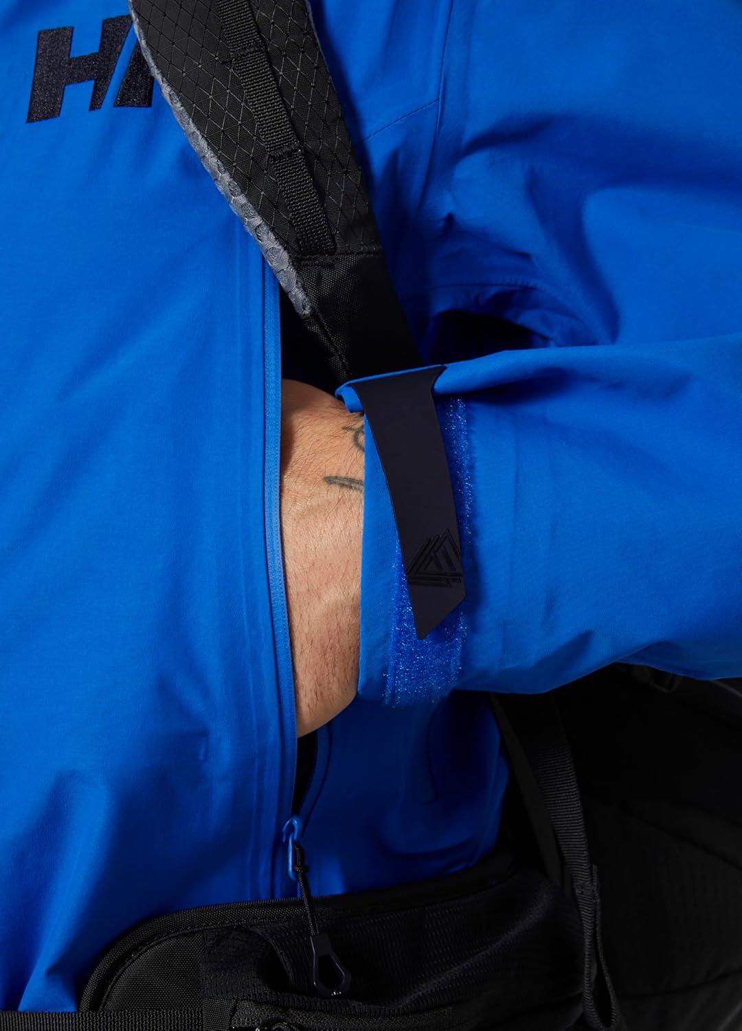 imageHellyHansen Odin 9 Worlds 30 Shell Jacket Mens Waterproof Windproof Breathable Helmet Compatible Recycled Material544 Cobalt 20