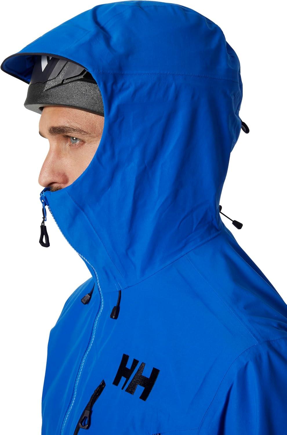 imageHellyHansen Odin 9 Worlds 30 Shell Jacket Mens Waterproof Windproof Breathable Helmet Compatible Recycled Material544 Cobalt 20