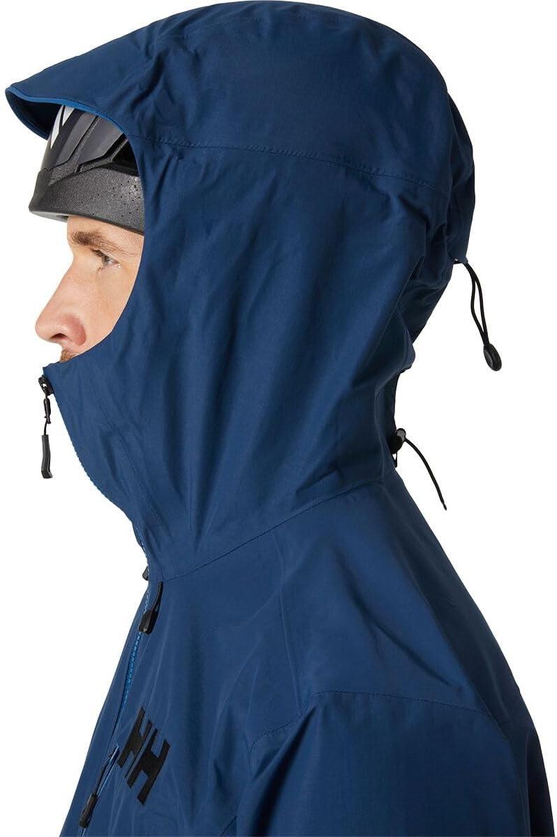 imageHellyHansen Odin 9 Worlds 30 Shell Jacket Mens Waterproof Windproof Breathable Helmet Compatible Recycled Material584 Ocean