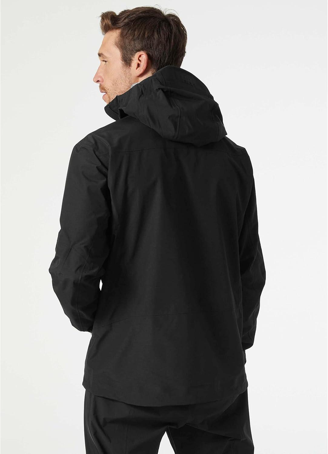 imageHellyHansen Odin 9 Worlds 30 Shell Jacket Mens Waterproof Windproof Breathable Helmet Compatible Recycled Material990 Black