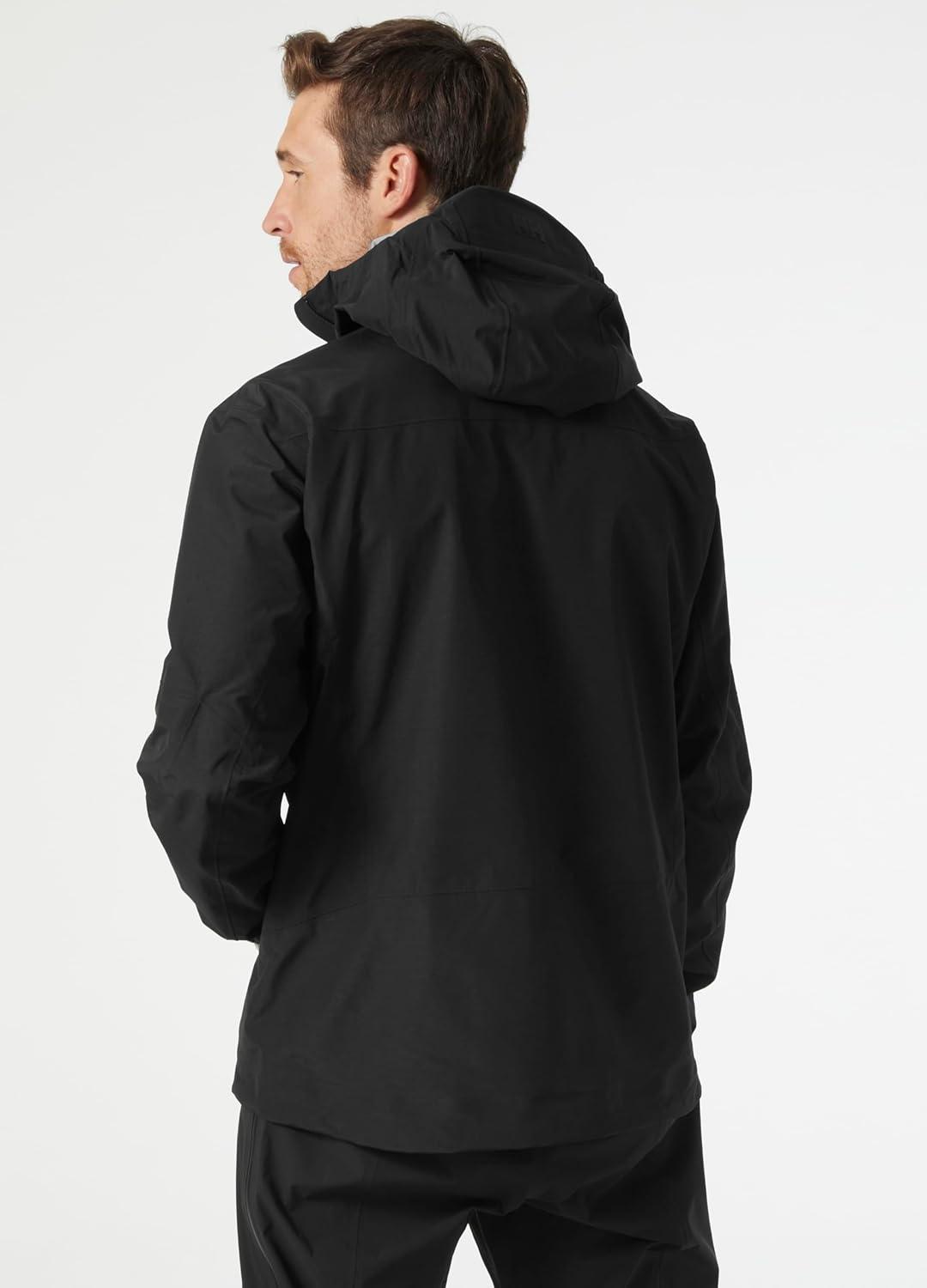 imageHellyHansen Odin 9 Worlds 30 Shell Jacket Mens Waterproof Windproof Breathable Helmet Compatible Recycled Material991 Black