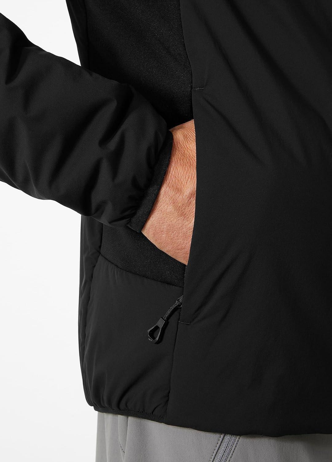 imageHellyHansen Odin Lightweight Stretch Hood Insulator 20 Mens Sweatshirt Lightweight Insulated WaterResistant990 Black