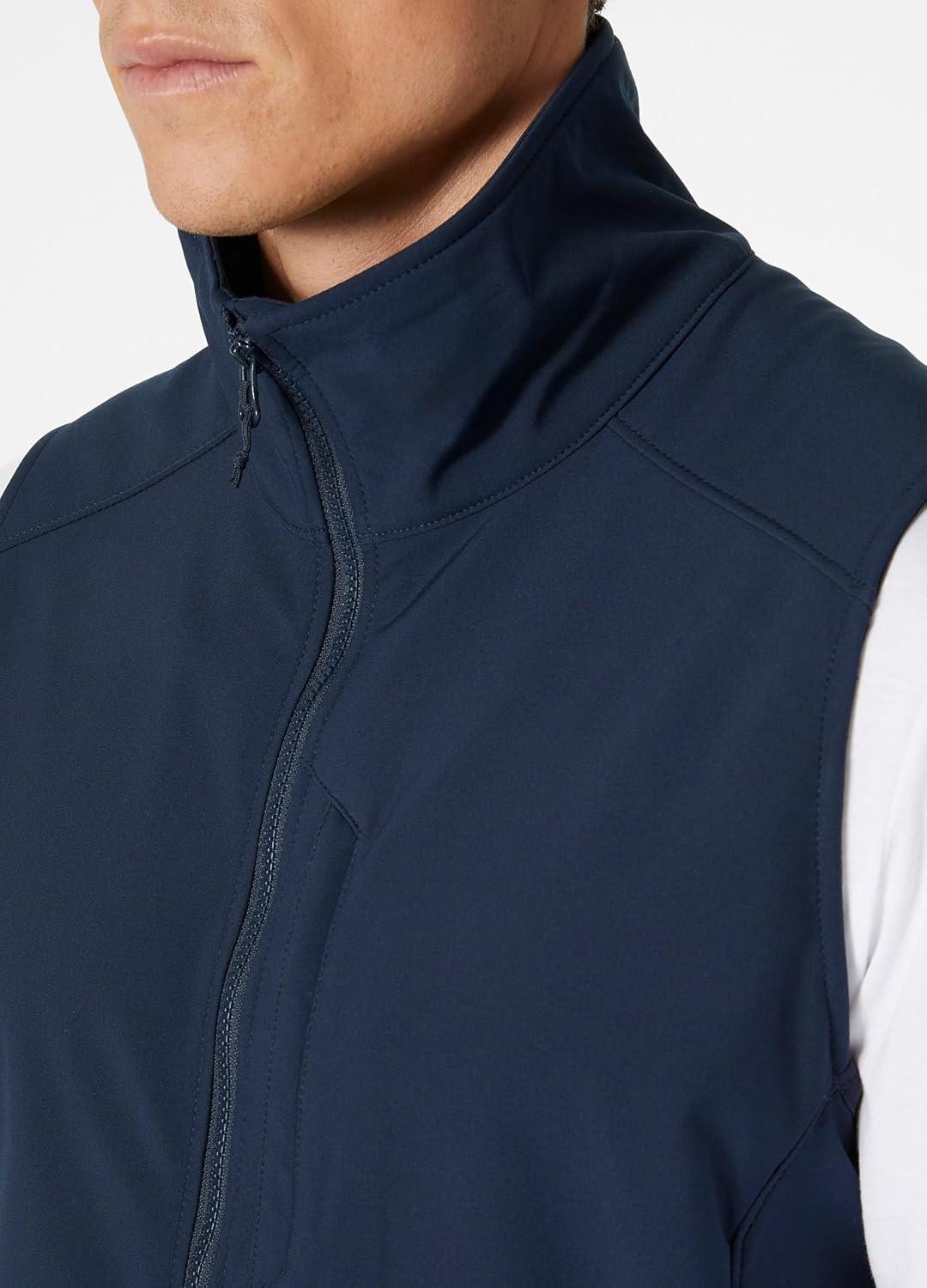 imageHellyHansen Paramount Softshell Vest Mens Fleece Lined Breathable Water ampamp Wind Resistant Lightweight Hiking Outerwear597 Navy