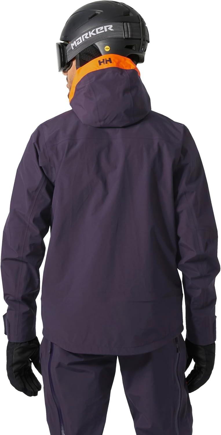imageHellyHansen Sogn Shell 20 Jacket for Men Premium Waterproof SkiingJacket with Breathable Fabric Ideal for Winter Sport660 Black Grape