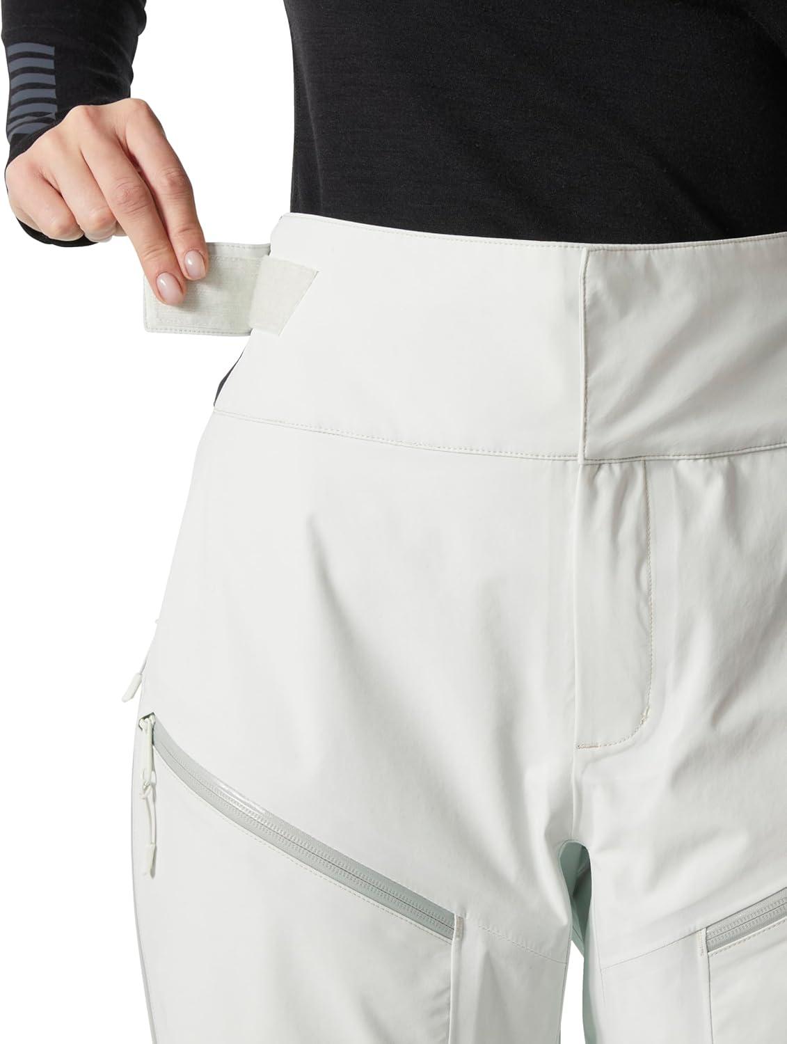 imageHellyHansen Sogn Shell Pant Womens High Waist Adjustable Snow Pant Waterproof Skiing Pants with Cargo Pockets403 Seafoam