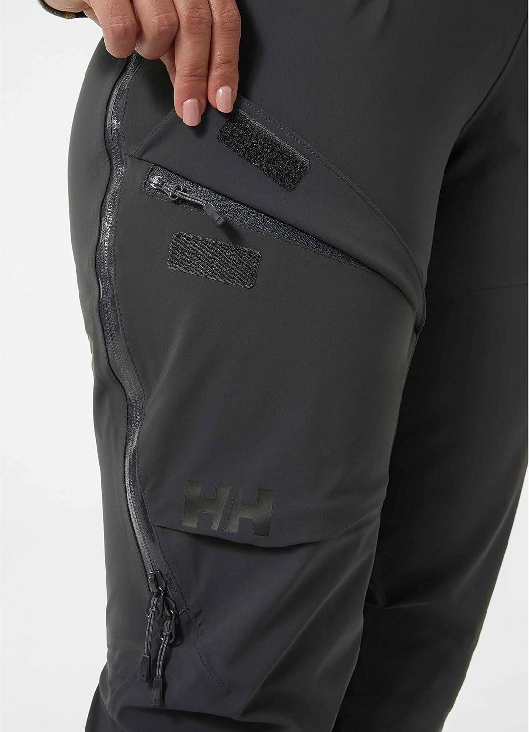 imageHellyHansen Verglas Backcountry Bib Pant Womens Waterproof Breathable Windproof 3Layer Adjustable Suspenders980 Ebony