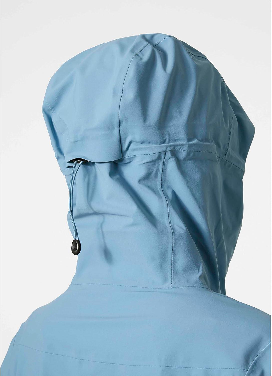 imageHellyHansen Verglas Backcountry Jacket for Women Waterproof Windproof 2Way Stretch Helmet Hood Multiple Pockets625 Blue Fog