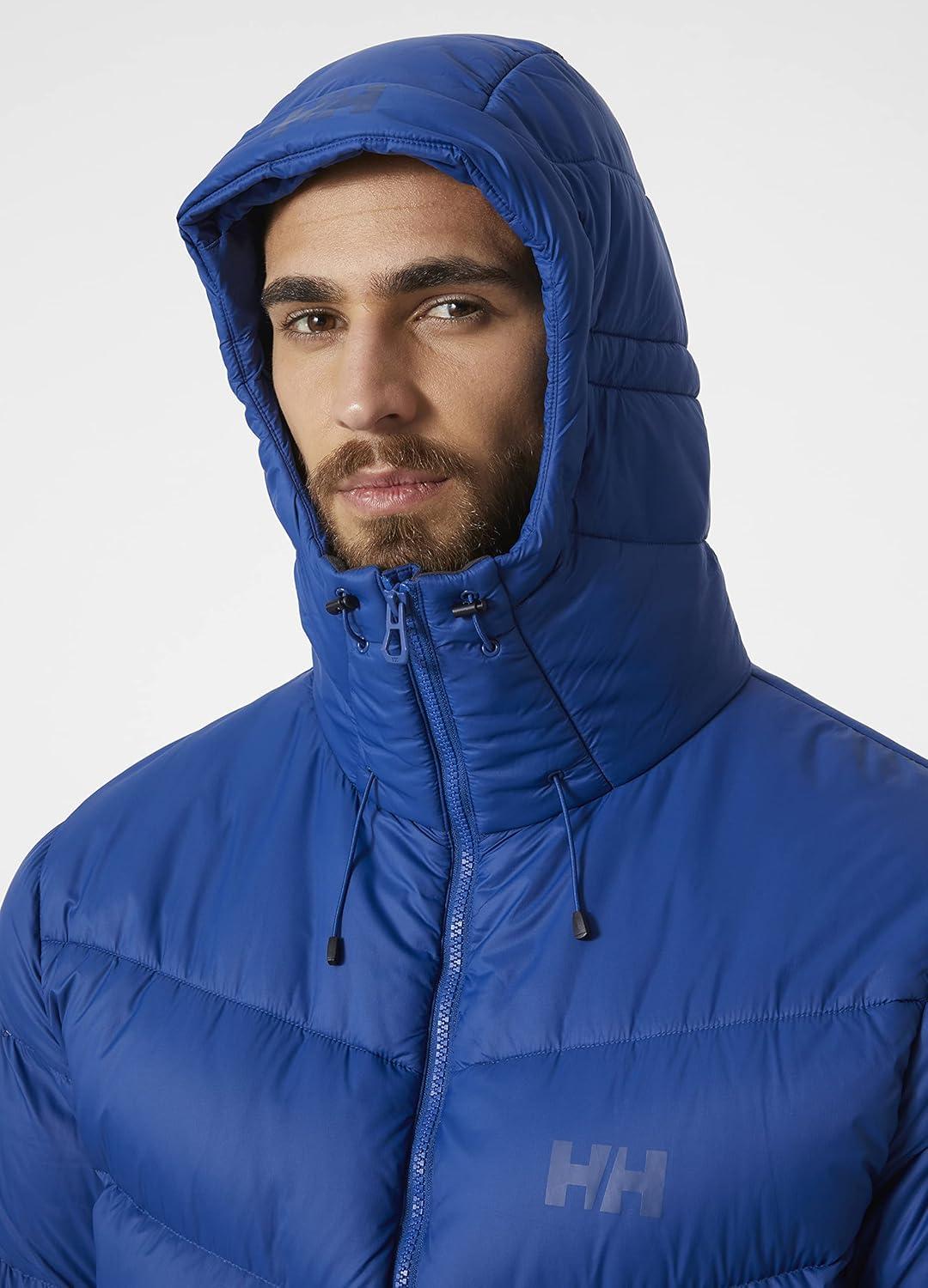imageHellyHansen Verglas Icefall Down Jacket Mens Winter Down Jacket With Primaloft Adjustable Wind Skirt Bluesign Certified606 Deep Fjord