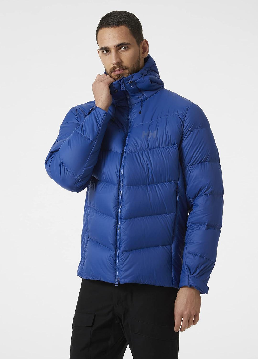 imageHellyHansen Verglas Icefall Down Jacket Mens Winter Down Jacket With Primaloft Adjustable Wind Skirt Bluesign Certified606 Deep Fjord