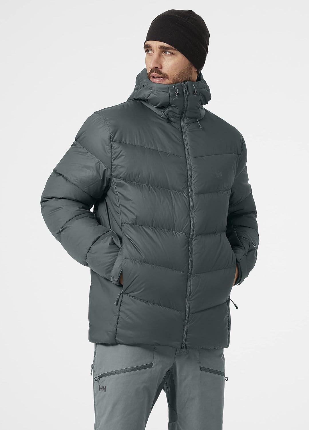imageHellyHansen Verglas Icefall Down Jacket Mens Winter Down Jacket With Primaloft Adjustable Wind Skirt Bluesign Certified609 Storm
