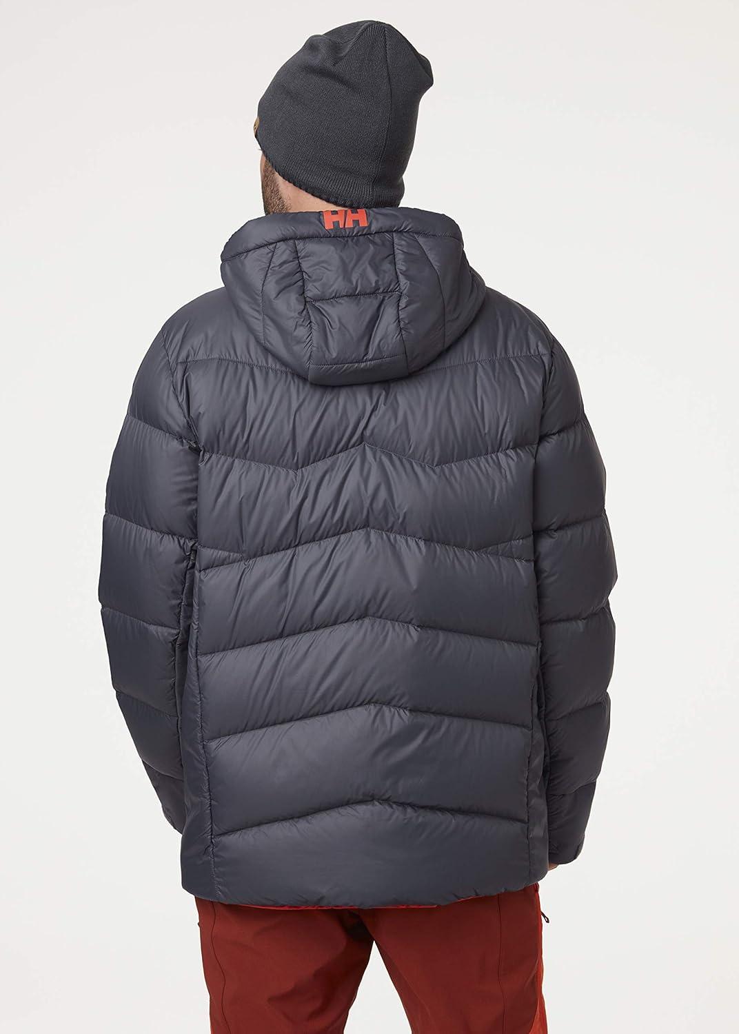 imageHellyHansen Verglas Icefall Down Jacket Mens Winter Down Jacket With Primaloft Adjustable Wind Skirt Bluesign Certified983 Slate
