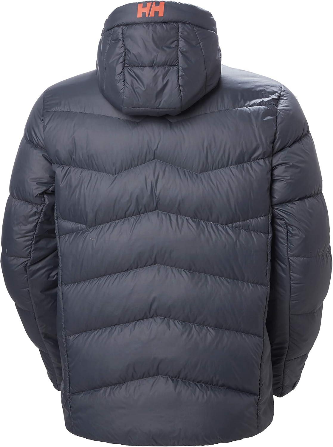 imageHellyHansen Verglas Icefall Down Jacket Mens Winter Down Jacket With Primaloft Adjustable Wind Skirt Bluesign Certified983 Slate