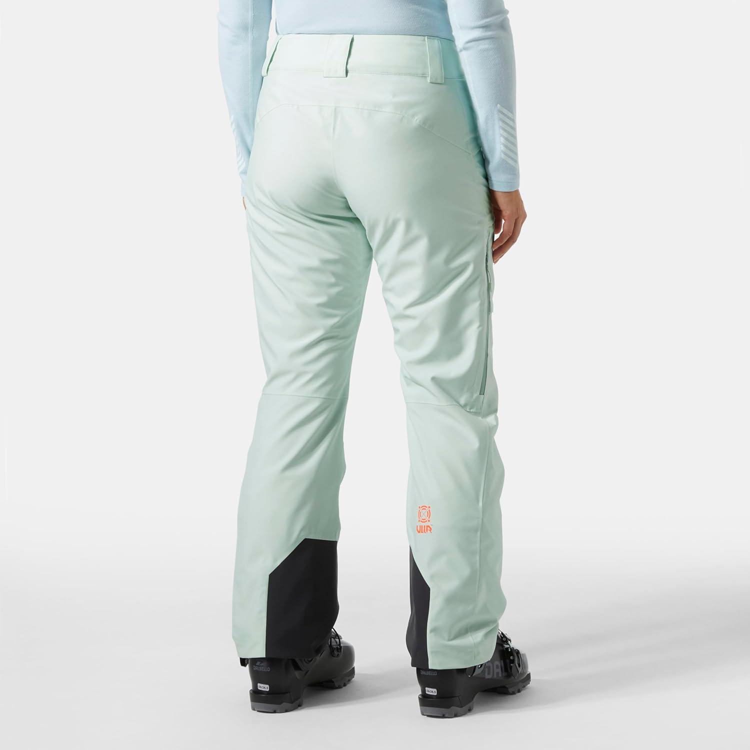 imageHellyHansen W Powderqueen Pant Insulated 2Layer Womens Ski AthleticPants with Primaloft Black Eco ampamp Vent Zippers403 Seafoam