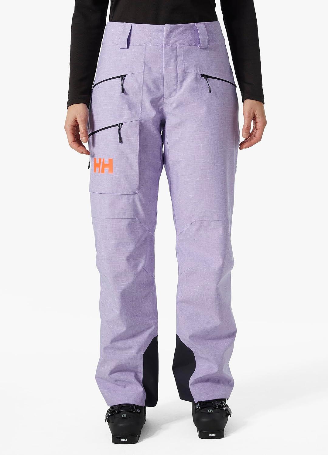 imageHellyHansen W Powderqueen Pant Insulated 2Layer Womens Ski AthleticPants with Primaloft Black Eco ampamp Vent Zippers699 Heather