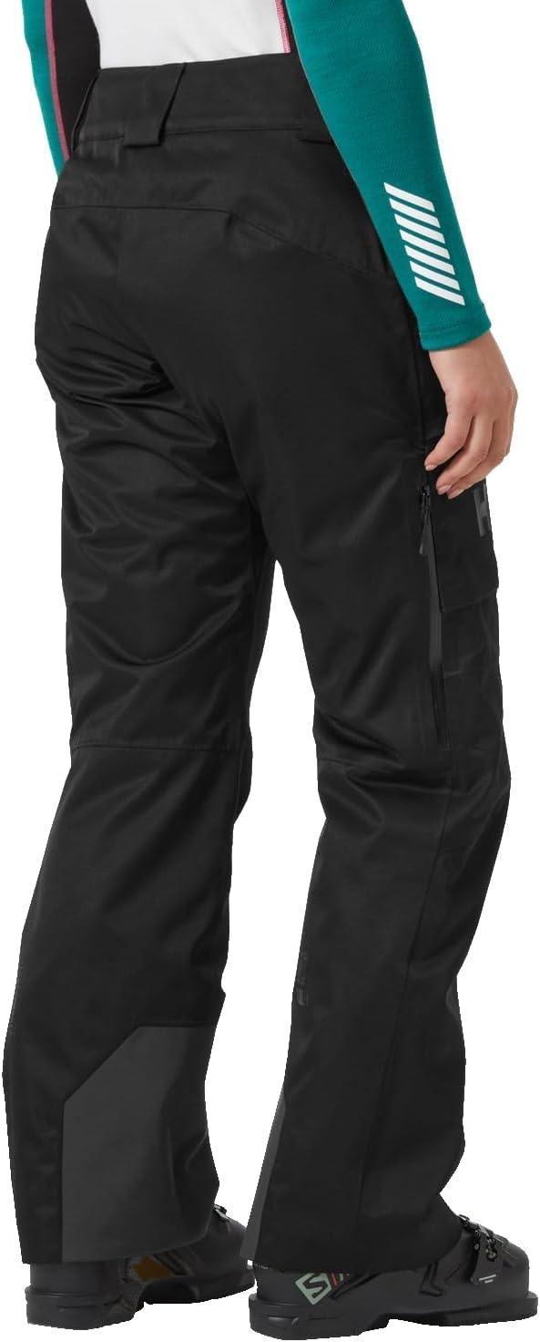 imageHellyHansen W Powderqueen Pant Insulated 2Layer Womens Ski AthleticPants with Primaloft Black Eco ampamp Vent Zippers990 Black