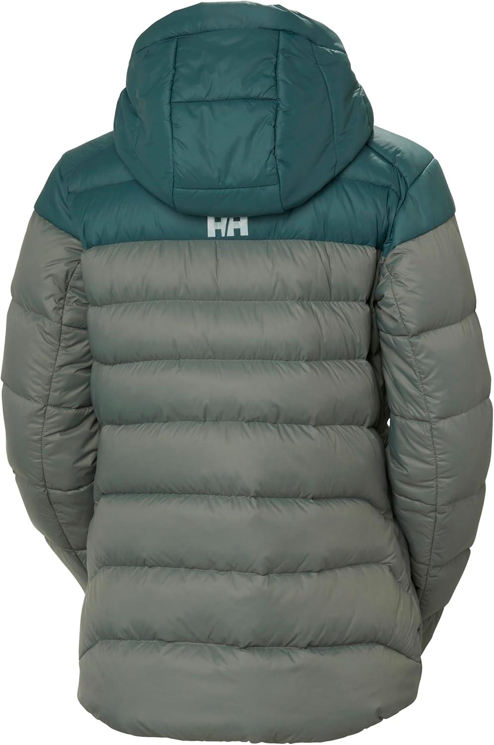 imageHellyHansen Womens Verglas Glacier Down Jacket485 Grey Cactus Dark Creek