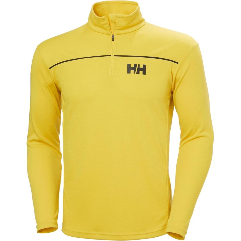 imageHellyHansen 54213 Mens HP 12 Zip Pullover Sweater348 Gold Rush