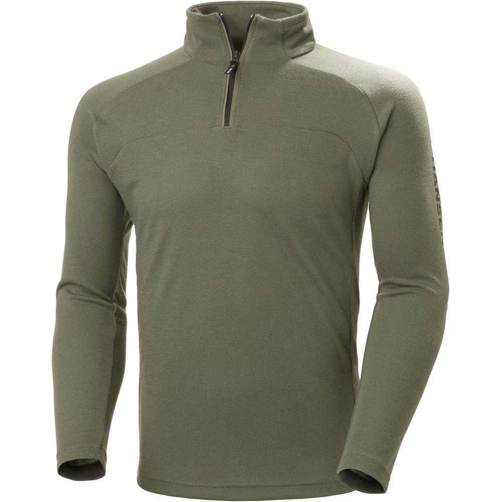 imageHellyHansen 54213 Mens HP 12 Zip Pullover Sweater421 Lav Green