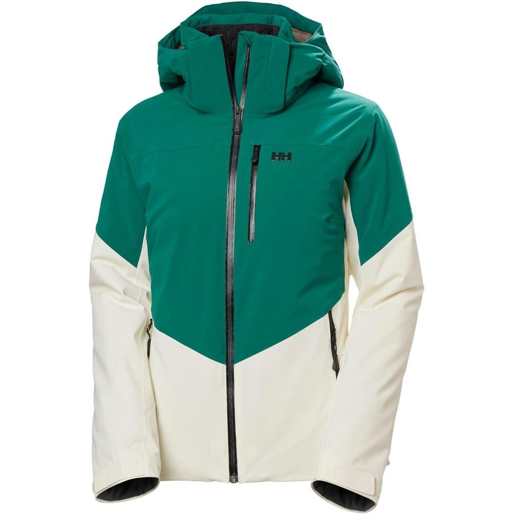 imageHellyHansen Alphelia Jacket for Women  Skiing Jackets with HELLY TECH PROFESSIONAL Synthetic Insulation Seam Sealed439 Emerald Snow