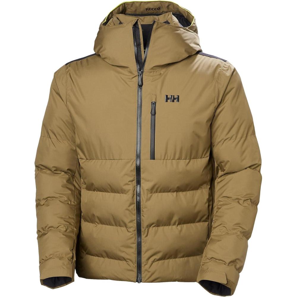imageHellyHansen KVITFJELL Race Puffy Jacket Mens Warm Protective AthleticInsulated Ski Coat718 Sepia