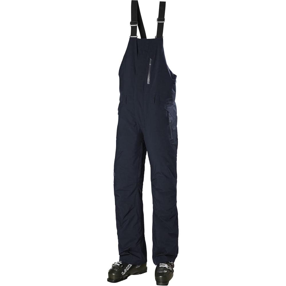 imageHellyHansen Legendary Insulated Bib Pant Waterproof Ski Pants Snow Overalls Breathable Snowboarding Bottoms597 Navy