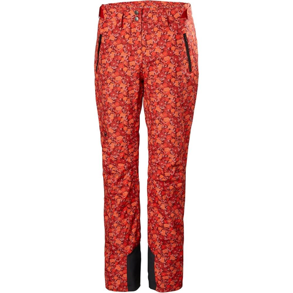 imageHellyHansen Legendary Insulated Ski Pant Waterproof ampamp Windproof Breathable Snow Pants163 Red Flower