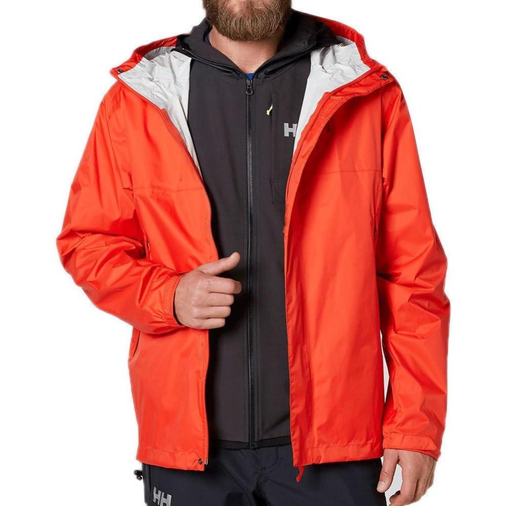 imageHellyHansen Mens Loke Waterproof Windproof Breathable Adventure Hiking Rain Jacket with Hood135 Grenadine