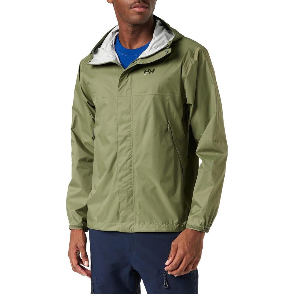 imageHellyHansen Mens Loke Waterproof Windproof Breathable Adventure Hiking Rain Jacket with Hood421 Lav Green