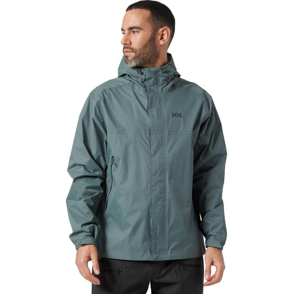 imageHellyHansen Mens Loke Waterproof Windproof Breathable Adventure Hiking Rain Jacket with Hood591 Trooper