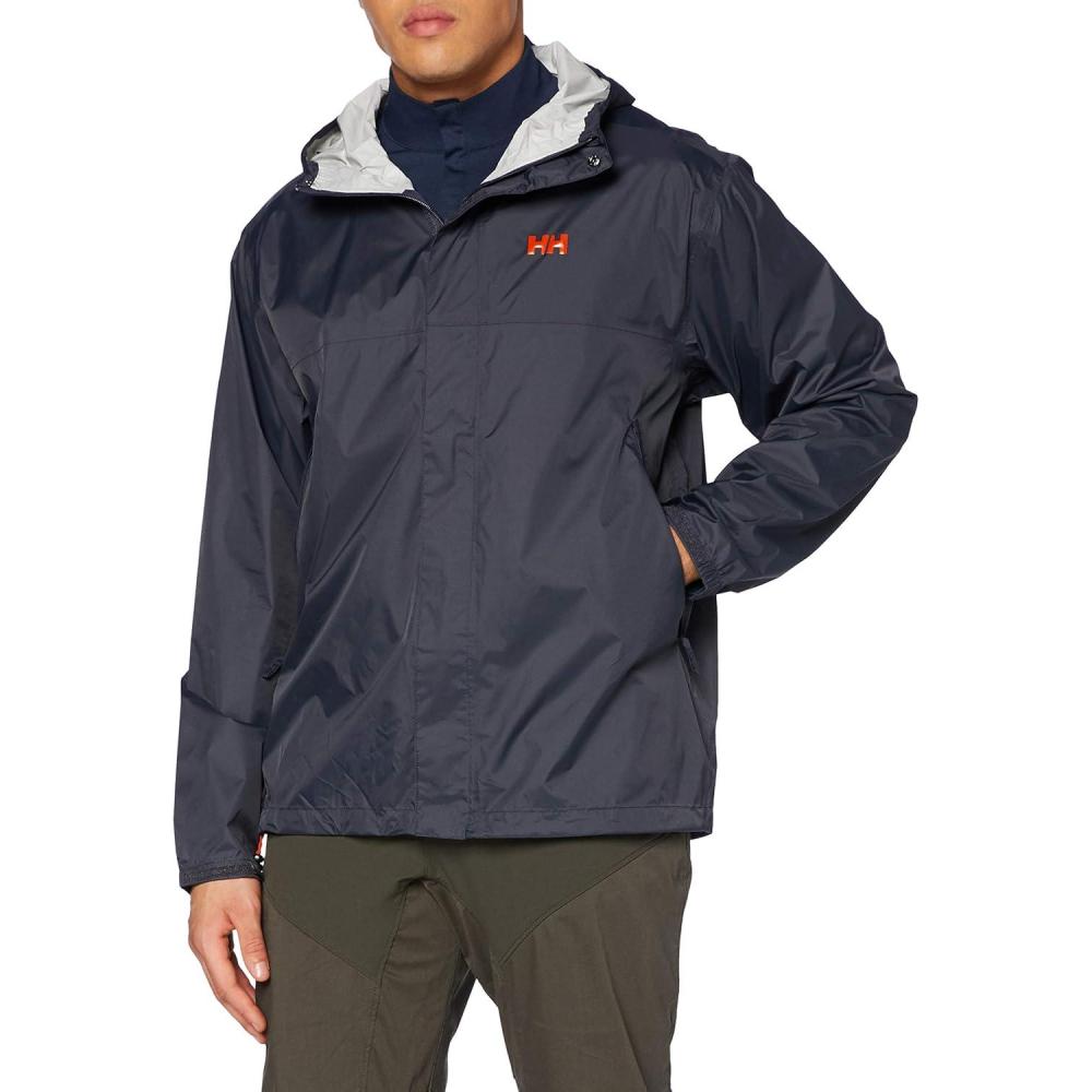 imageHellyHansen Mens Loke Waterproof Windproof Breathable Adventure Hiking Rain Jacket with Hood983 Slate