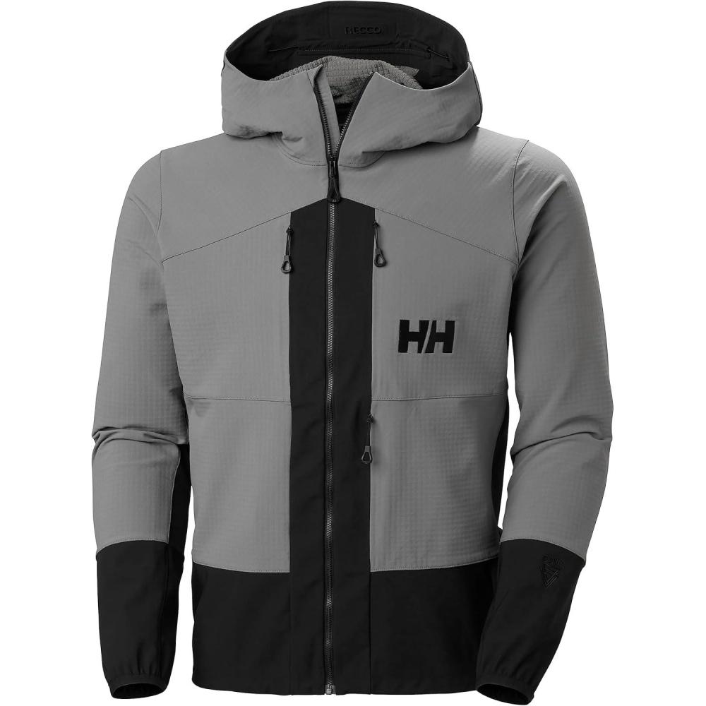 imageHellyHansen ODIN BC SOFTSHELL JACKET  Mens Lightweight WindResistant WaterRepellent Outdoor Adventure Jacket876 Concrete