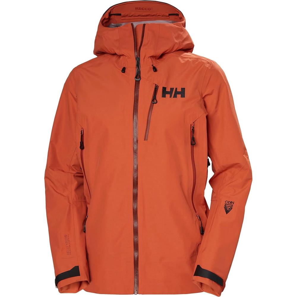 imageHellyHansen Odin 9 Worlds 30 Jacket Womens Waterproof Coat Breathable Shell AllWeather Protection179 Terracotta