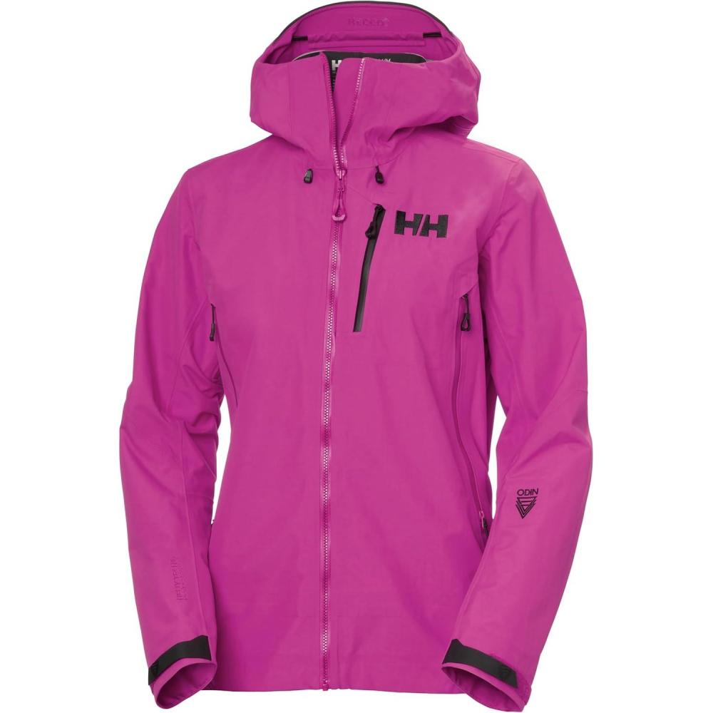 imageHellyHansen Odin 9 Worlds 30 Jacket Womens Waterproof Coat Breathable Shell AllWeather Protection663 Magenta 20