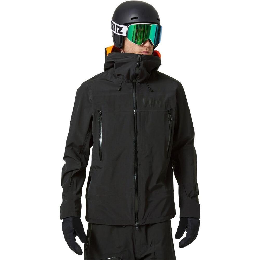 imageHellyHansen Sogn Shell 20 Jacket for Men Premium Waterproof SkiingJacket with Breathable Fabric Ideal for Winter Sport990 Black