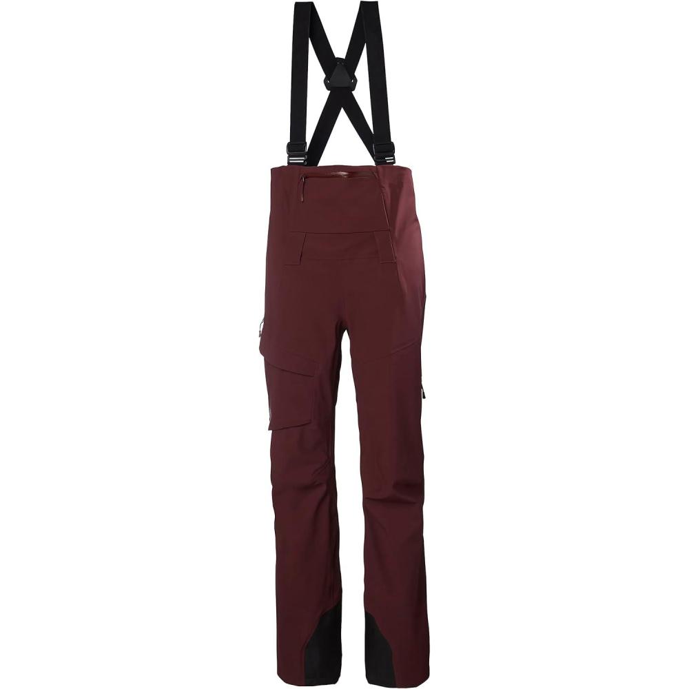 imageHellyHansen Verglas Backcountry Bib Pant Womens Waterproof Breathable Windproof 3Layer Adjustable Suspenders658 Hickory