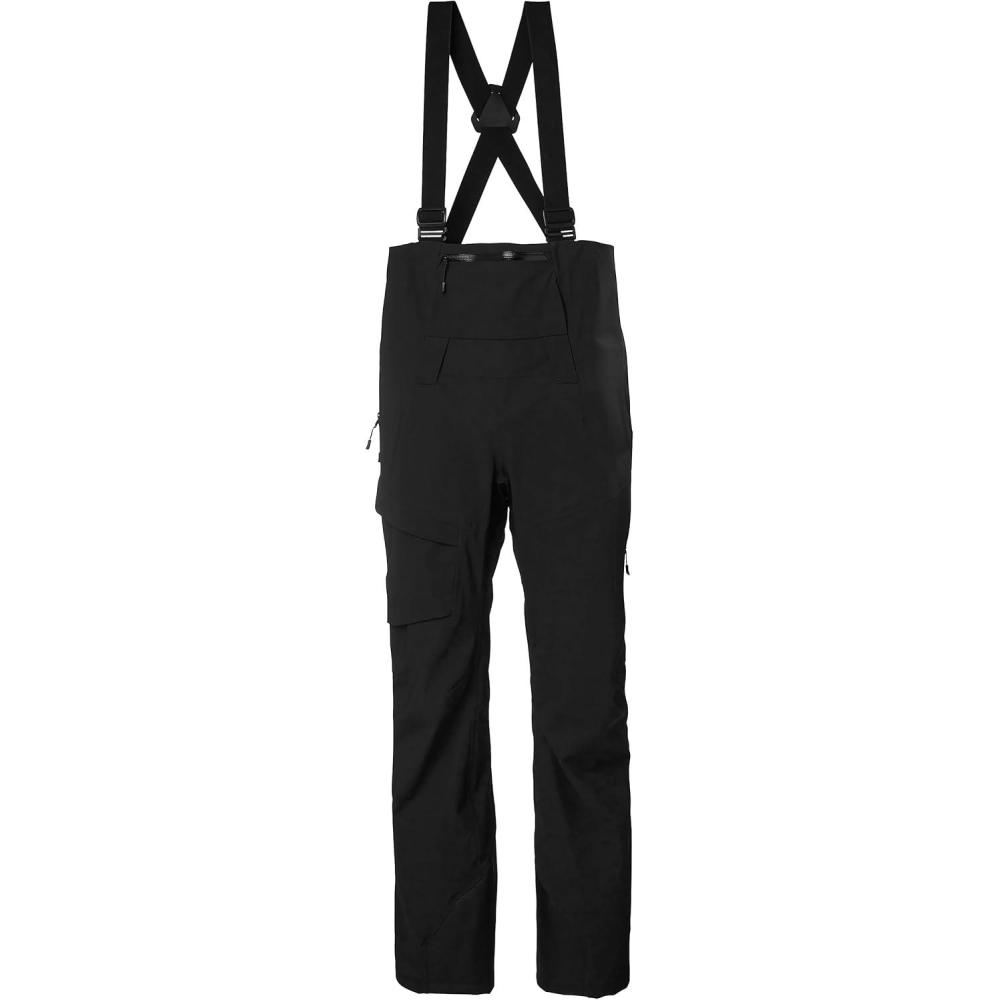 imageHellyHansen Verglas Backcountry Bib Pant Womens Waterproof Breathable Windproof 3Layer Adjustable Suspenders990 Black