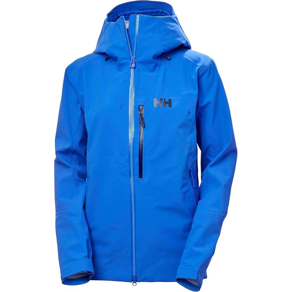 imageHellyHansen Verglas Backcountry Jacket for Women Waterproof Windproof 2Way Stretch Helmet Hood Multiple Pockets543 Cobalt 20