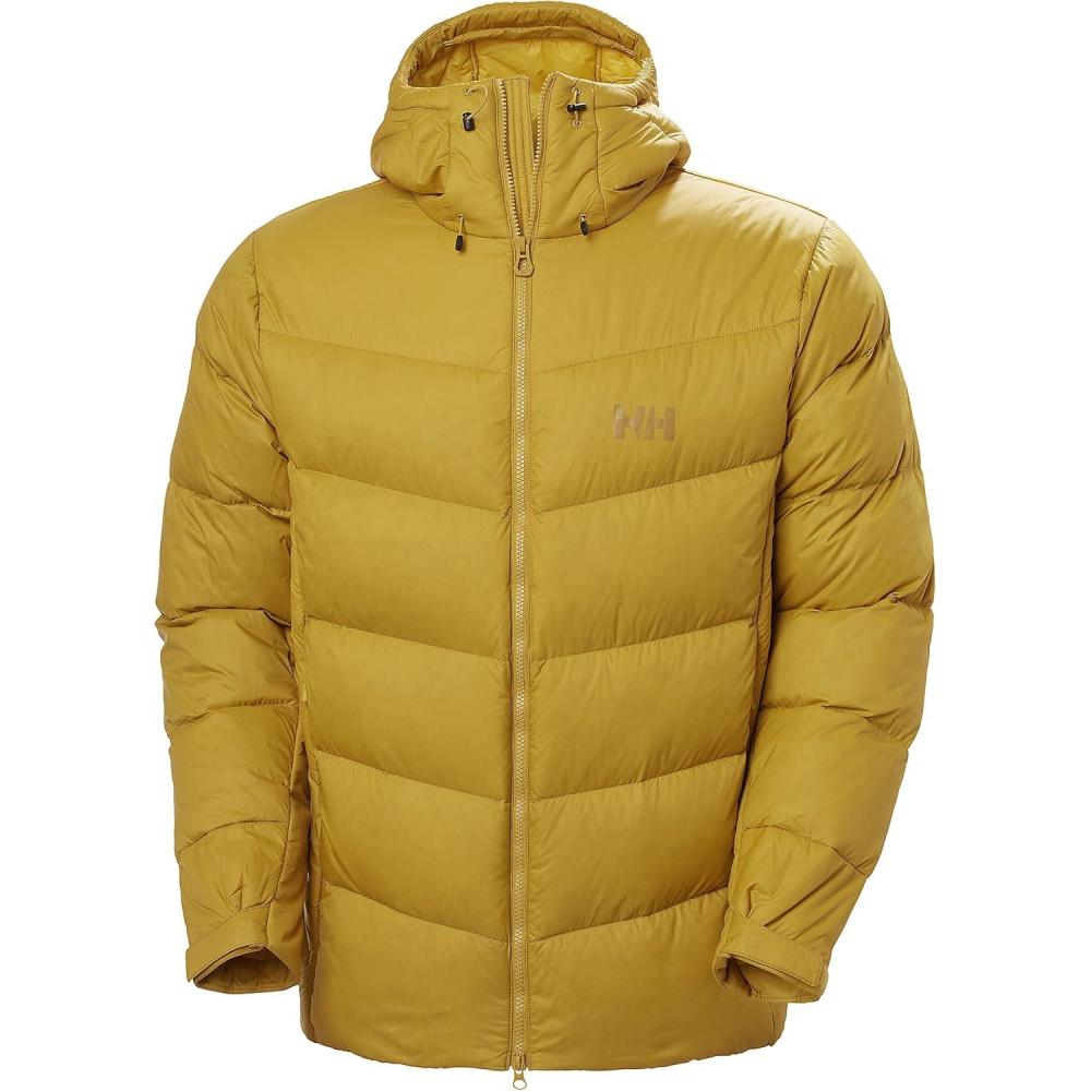 imageHellyHansen Verglas Icefall Down Jacket  Mens Winter Down Jacket With Primaloft Adjustable Wind Skirt Bluesign Certified349 Arrowwood