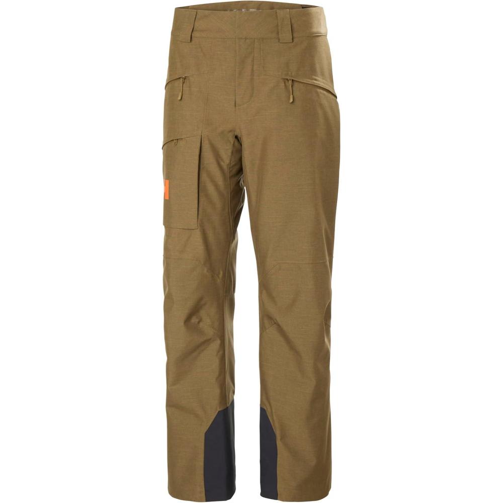 imageHellyHansen W Powderqueen Pant Insulated 2Layer Womens Ski AthleticPants with Primaloft Black Eco ampamp Vent Zippers718 Sepia