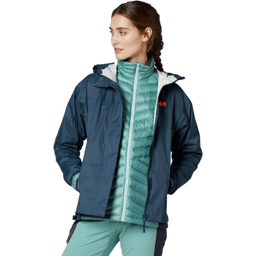 imageHellyHansen Womens Loke Waterproof Shell Jacket504 Dark Teal