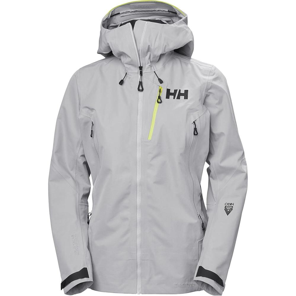 imageHellyHansen Womens Odin 9 Worlds Shell Jacket and Infinity Insulated Jacket 20  Waterproof Coat854 Grey Fog