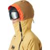 Helly-Hansen Powchaser Asym Jacket – Women’s Waterproof Skiing Jacket with Neon Details, PrimaLoft Insulation(389 Sand)