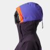 Helly-Hansen Powchaser Asym Jacket – Women’s Waterproof Skiing Jacket with Neon Details, PrimaLoft Insulation(660 Black Grape)